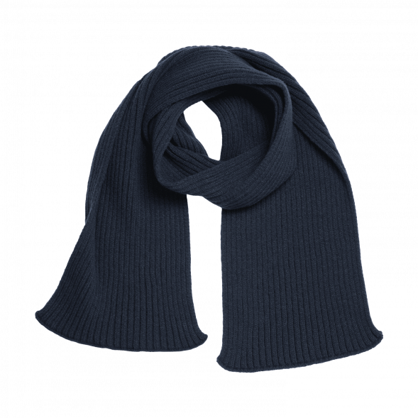 Шарф Forges вязаный, синий 