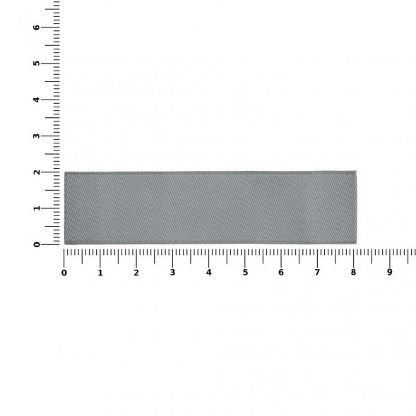 Лейбл тканевый Epsilon, S, серый 