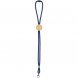 Шнурок для бейджа Tube Wood, синий 