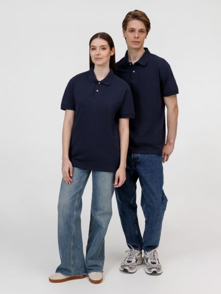 Рубашка поло унисекс Pacific, кобальт (темно-синяя) 