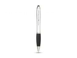 Шариковая ручка-стилус Nash, серебристый, черные чернила