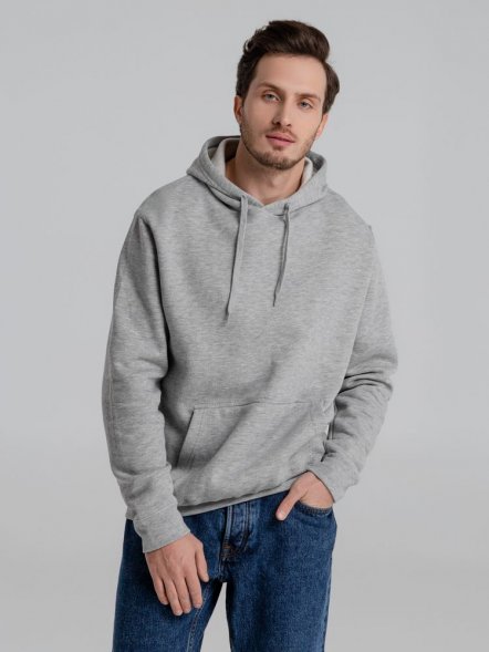 Толстовка с капюшоном Slam 320, серый меланж 