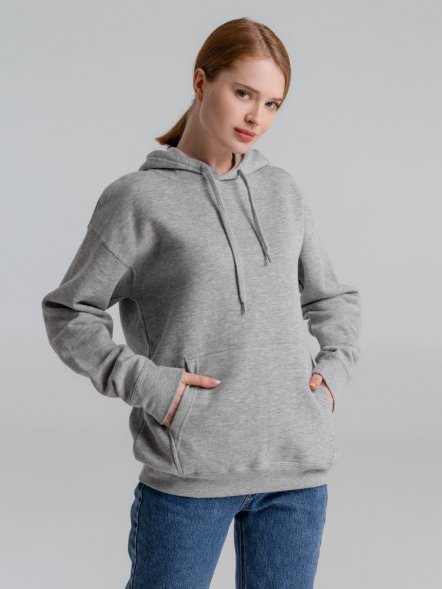 Толстовка с капюшоном Slam 320, серый меланж 