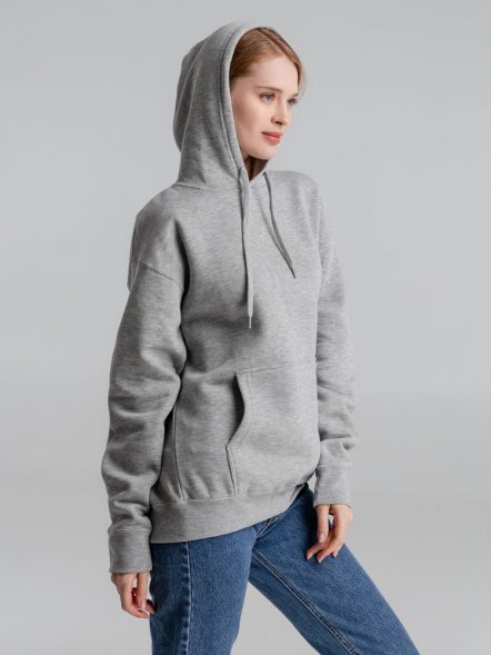 Толстовка с капюшоном Slam 320, серый меланж 