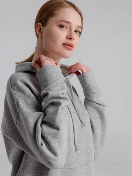 Толстовка с капюшоном Slam 320, серый меланж 