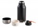 Вакуумный термос Buddy 3-в-1 со съемными мисками для питомцев, 1000 мл, черный 