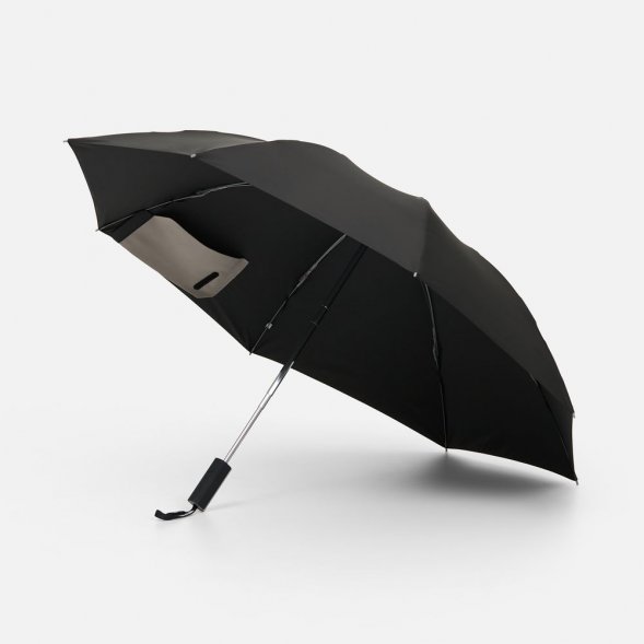 Зонт обратного сложения Easyroll, черный 