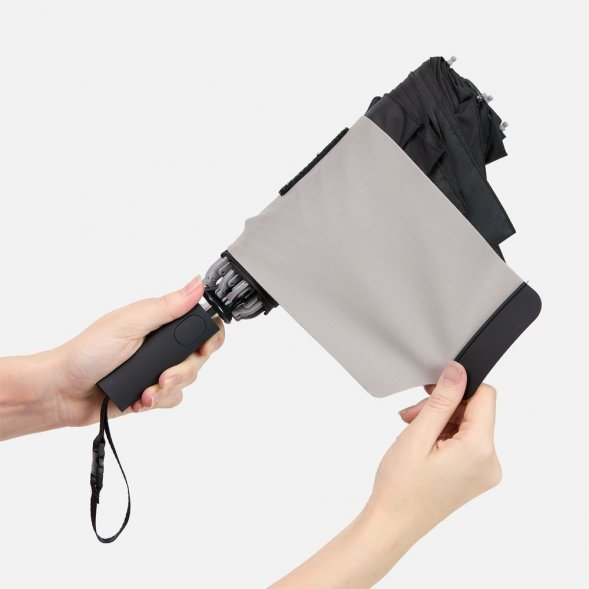 Зонт обратного сложения Easyroll, черный 