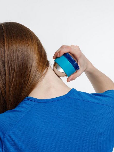 Шариковый ролик-массажер Blobus, синий с голубым 