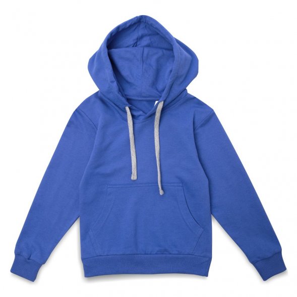 Толстовка с капюшоном детская Kirenga Kids, ярко-синяя 