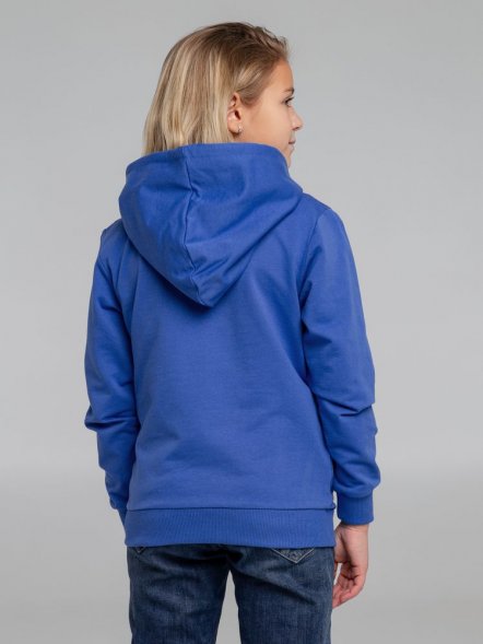 Толстовка с капюшоном детская Kirenga Kids, ярко-синяя 