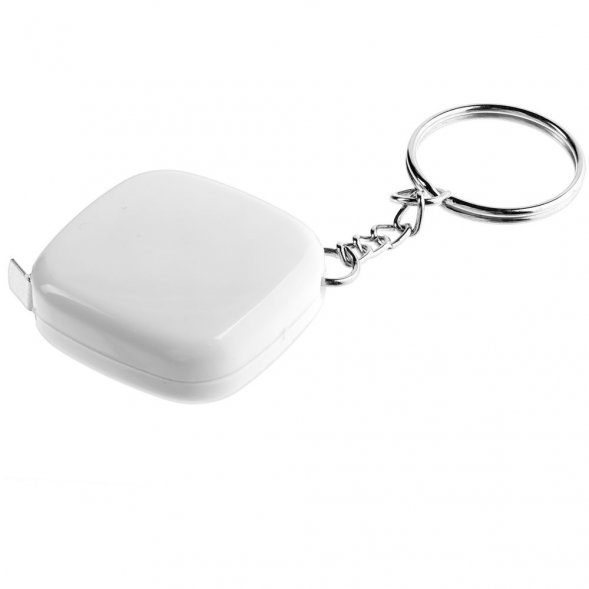 Брелок c рулеткой Metric, белый 