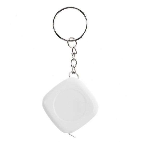 Брелок c рулеткой Metric, белый 