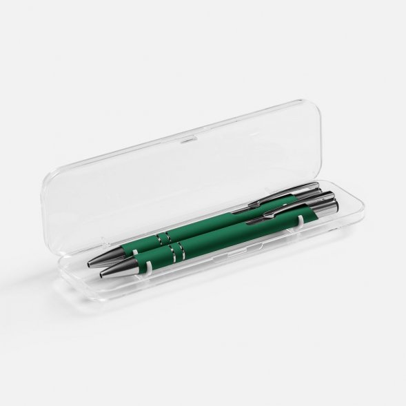 Набор из 2 ручек Keskus Soft Touch, зеленый 