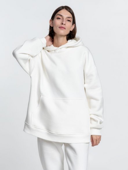 Худи Kulonga Oversize, молочно-белое 
