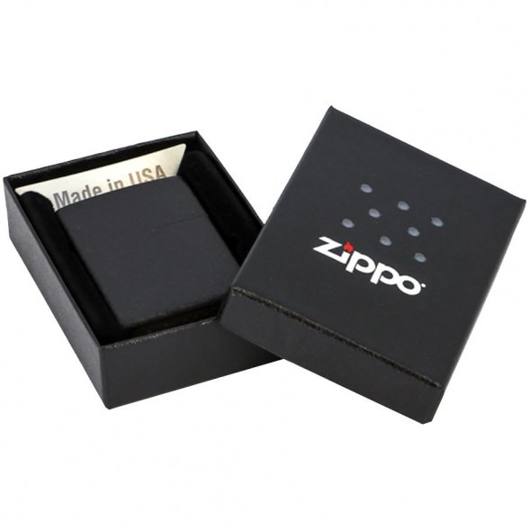 Зажигалка Zippo Classic Matte, матовая черная 