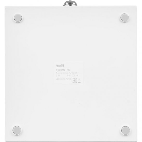 Bluetooth-колонка с подсветкой Volumetric, белая 