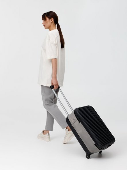 Чемодан Bonfold, черный с серым 