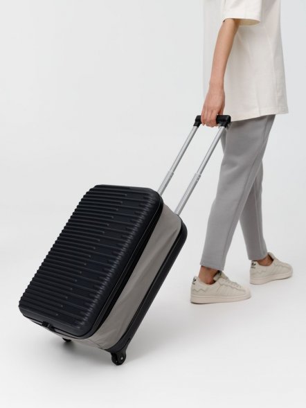 Чемодан Bonfold, черный с серым 