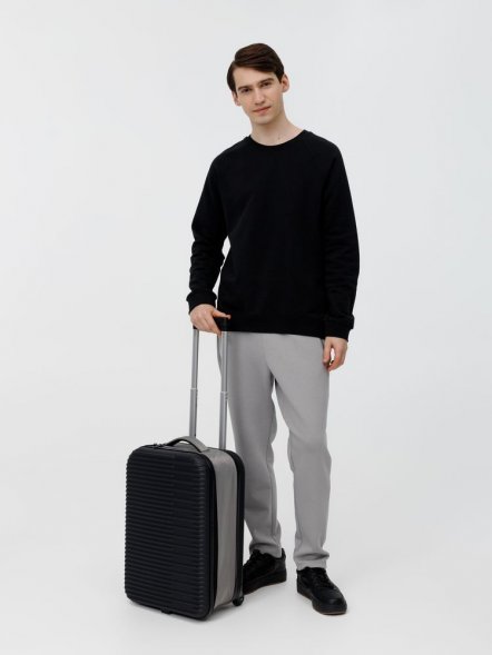 Чемодан Bonfold, черный с серым 