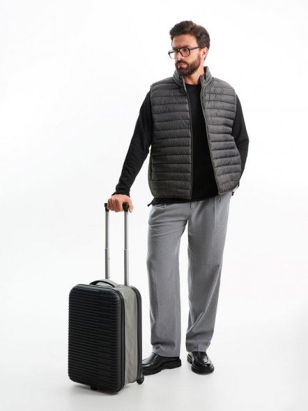 Чемодан Bonfold, черный с серым 
