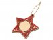 Подвеска деревянная Звезда 