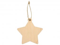 Подвеска деревянная Звезда