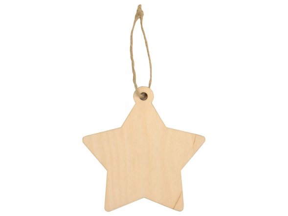 Подвеска деревянная Звезда 