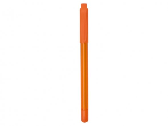 Ручка шариковая пластиковая Delta из переработанных контейнеров, оранжевая 