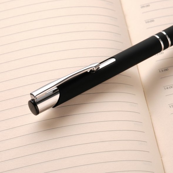 Шариковая ручка Alpha, черная 