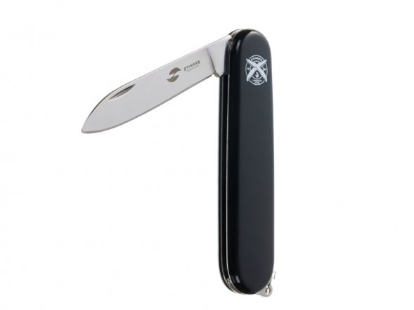 Нож перочинный Stinger, 90 мм, 2 функции, материал рукояти: АБС-пластик (черный) 