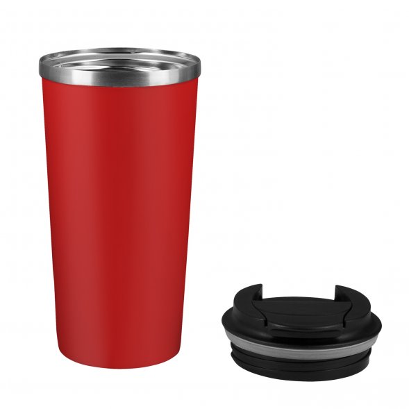 Термокружка вакуумная Palermo, красная 