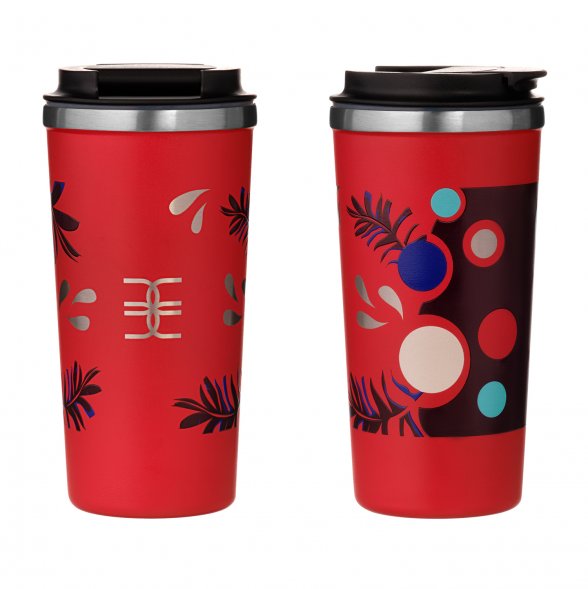 Термокружка вакуумная Palermo, красная 