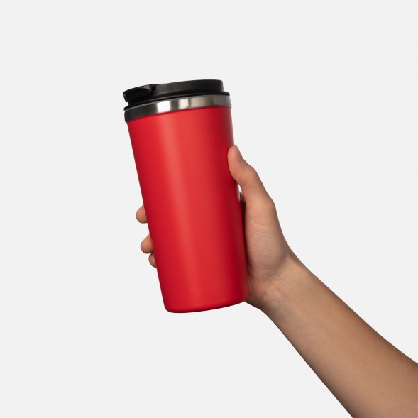 Термокружка вакуумная Palermo, красная 