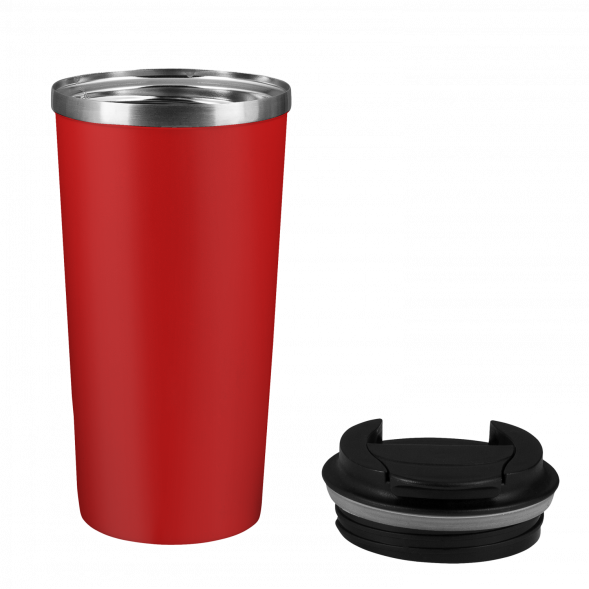 Термокружка вакуумная Palermo, красная 