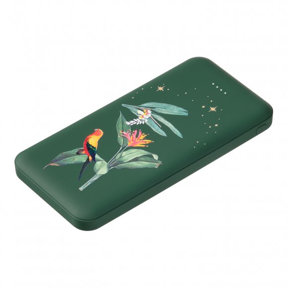 Внешний аккумулятор Elari Plus 10000 mAh, зеленый Paradise 