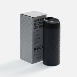 Термостакан Hard Work, черный