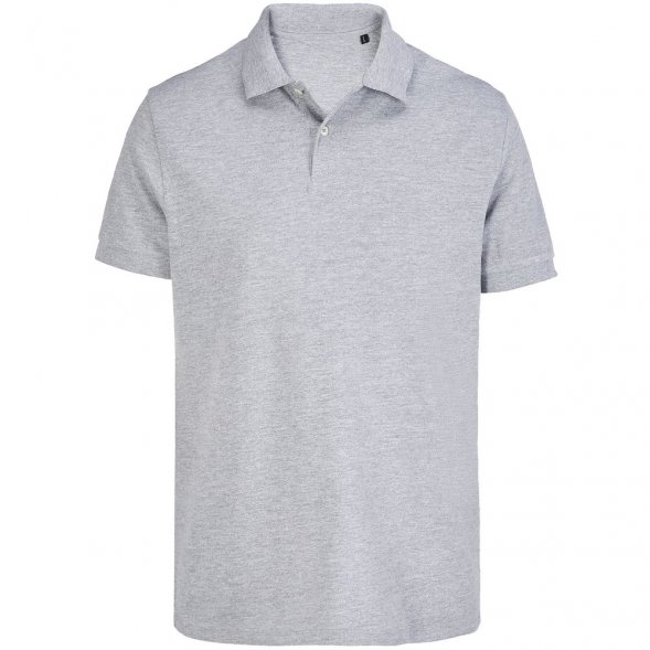 Рубашка поло унисекс Pacific, серый меланж 