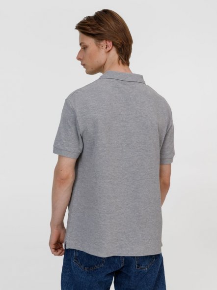 Рубашка поло унисекс Pacific, серый меланж 
