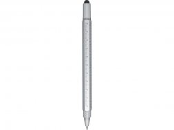 Dora многофункциональная ручка из переработанного алюминия - Серебряный