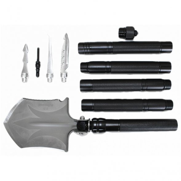 Многофункциональная лопата HK002, черная 