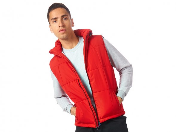 Жилет Vigour мужской, красный/стальной 