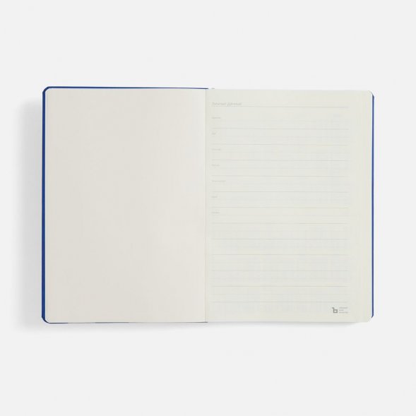 Ежедневник Urban Metal, недатированный, ярко-синий 