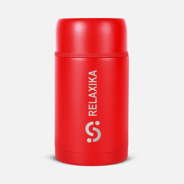 Термос для еды Relaxika 1000, красный 