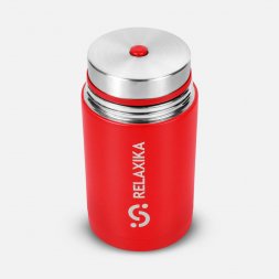 Термос для еды Relaxika 1000, красный