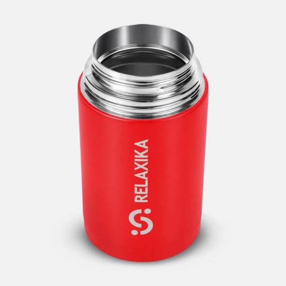 Термос для еды Relaxika 1000, красный 