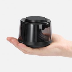 Bluetooth-колонка с подсветкой и беспроводной зарядкой Quantium, черная