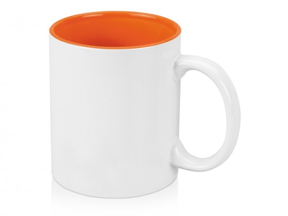 Кружка Gain 320мл, белый/оранжевый 