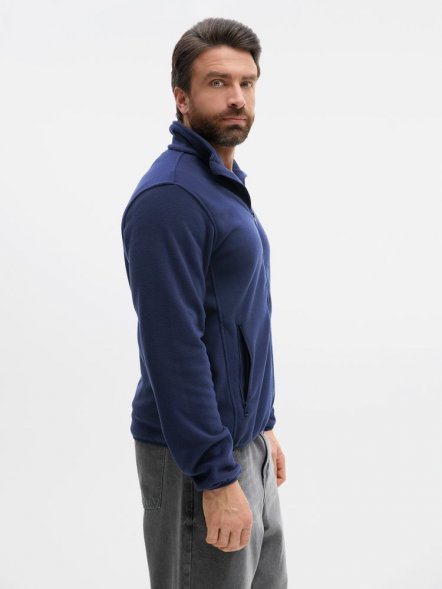 Куртка флисовая унисекс Ben Mac, темно-синяя 