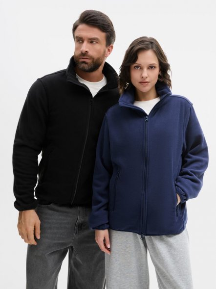 Куртка флисовая унисекс Ben Mac, темно-синяя 